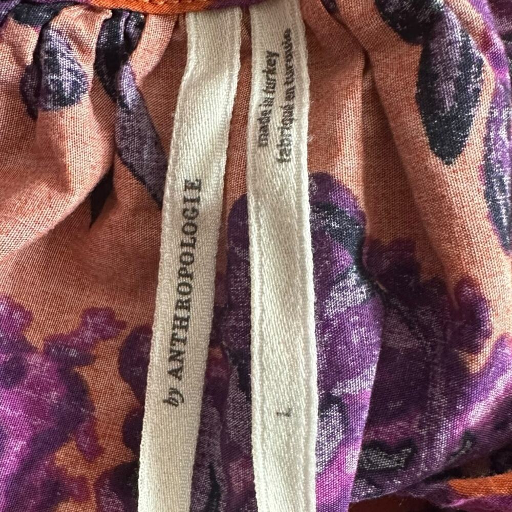 Anthropologie The Somerset Maxi Dress: Puff-Sleeve Edition Size Large Floral - Picture 10 of 14